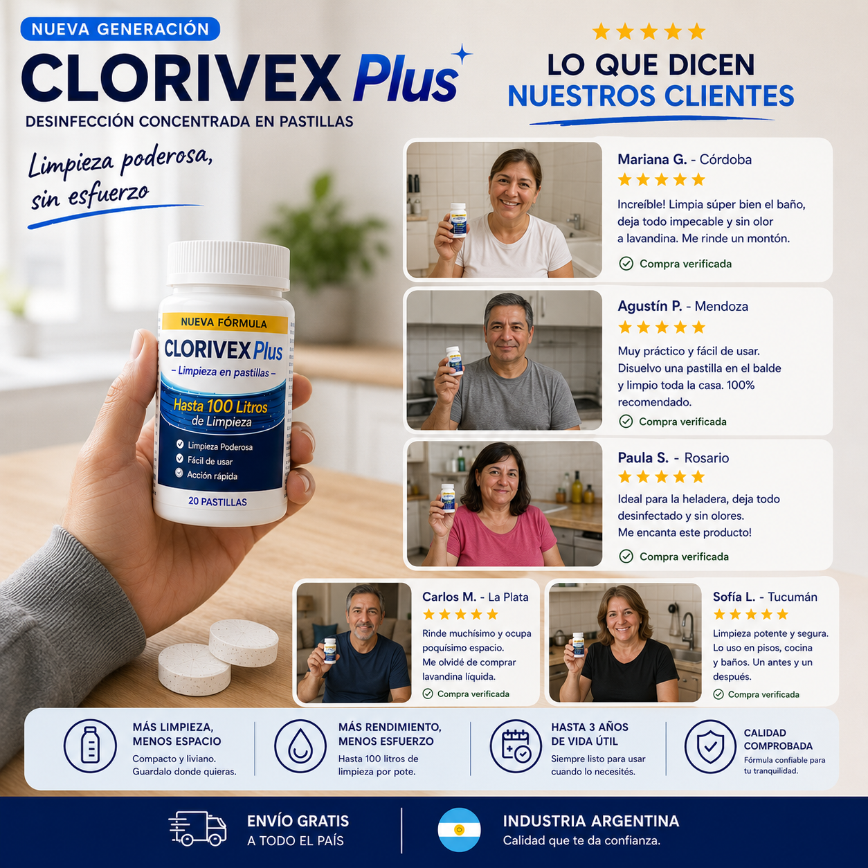 Clorivex - 100 litros de limpieza