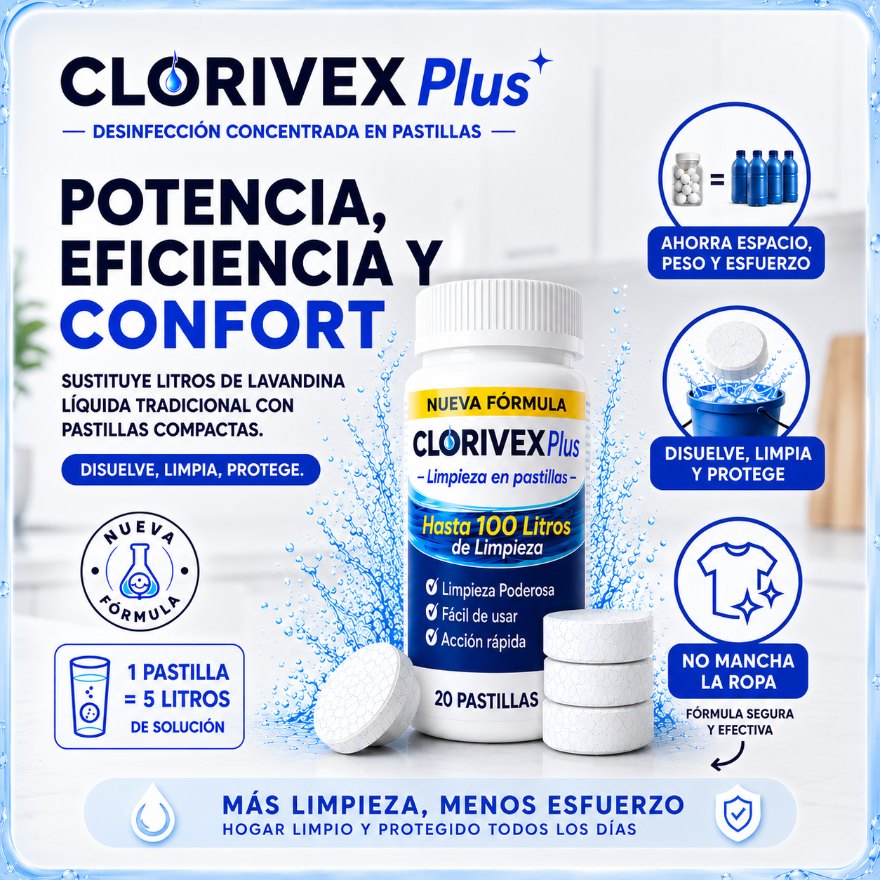 Clorivex - 100 litros de limpieza