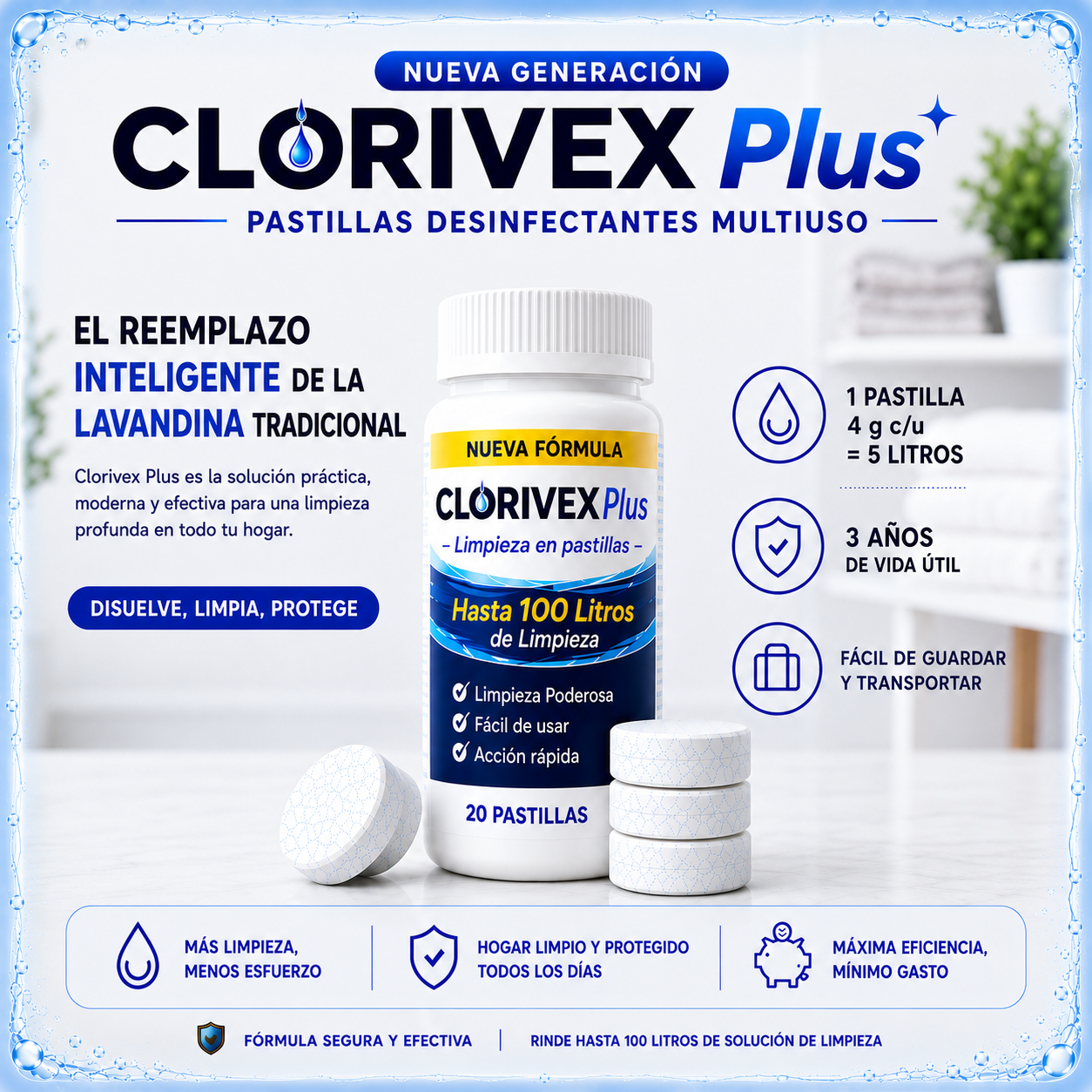 Clorivex - 100 litros de limpieza