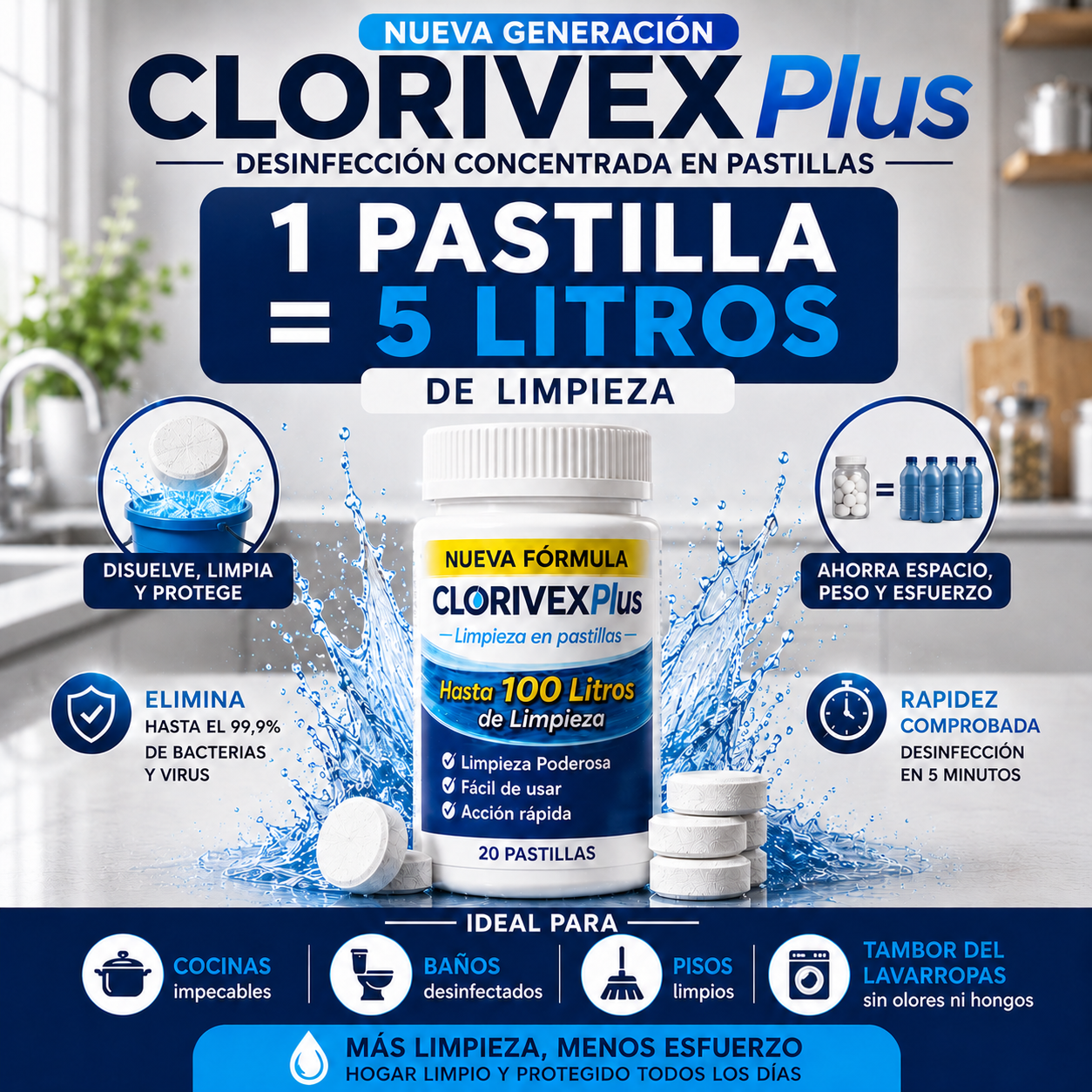 Clorivex - 100 litros de limpieza