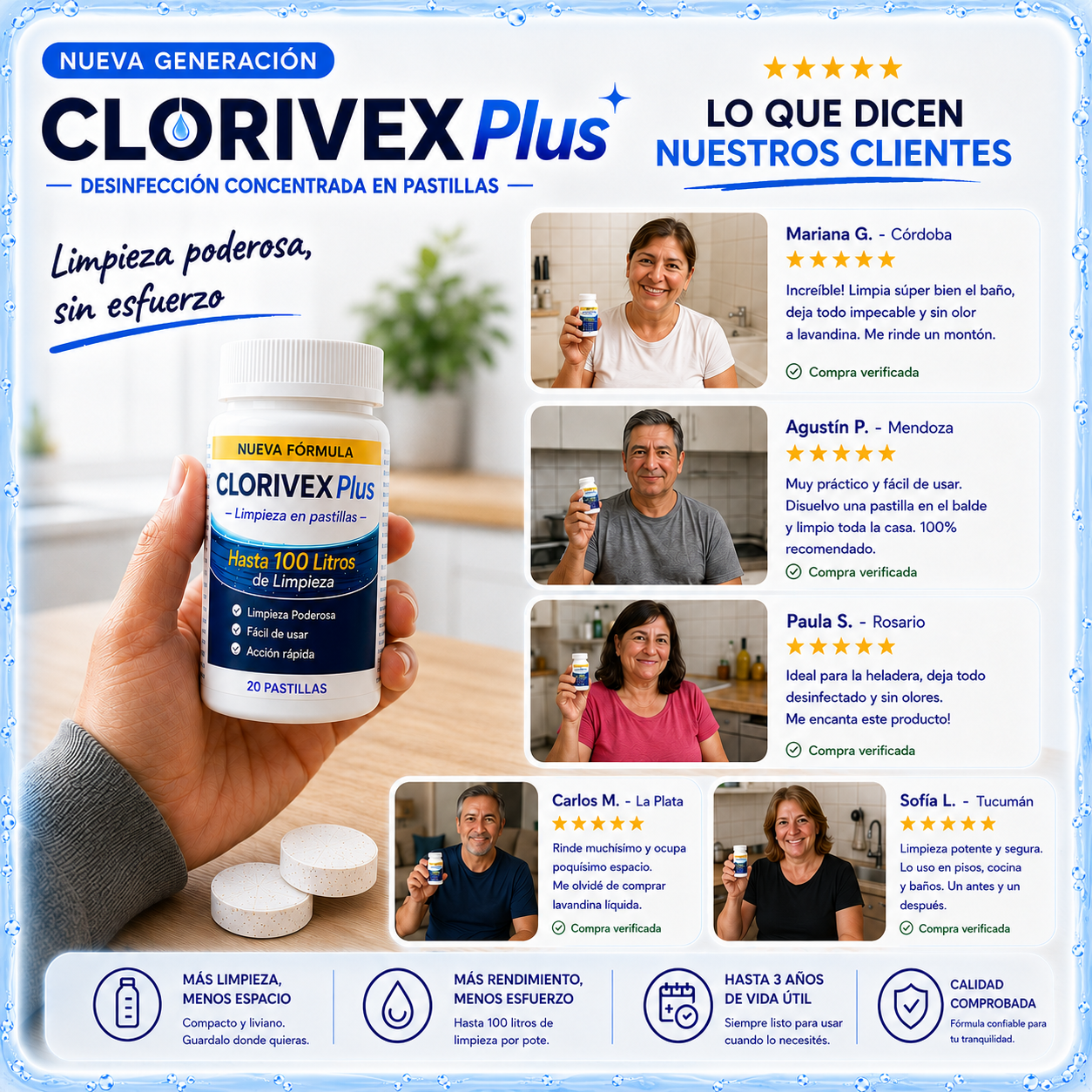 Clorivex - 100 litros de limpieza
